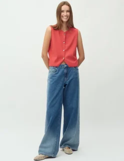 Basia-M Gebreide Top - Rood