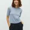 Carla-M Gebreide Trui - Blauw Gemêleerd