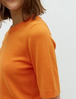 Carla-M Gebreide Trui - Oranje