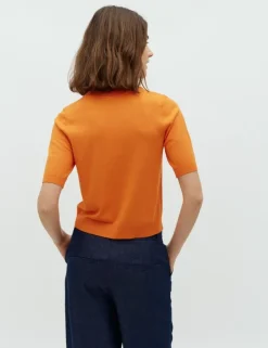 Carla-M Gebreide Trui - Oranje