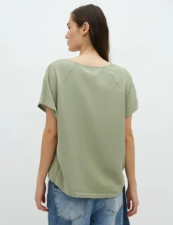 Damila V-M T-shirt - Lichtgroen
