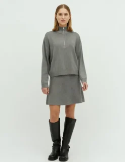 Folami-M Knit Skirt - Grijs