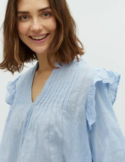Gemala LS-M Blouse - Blauw
