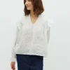 Gemala LS-M Blouse - Wit