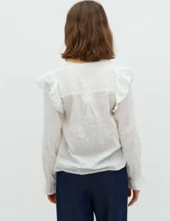 Gemala LS-M Blouse - Wit