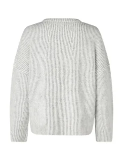 Gillian Contrast-M Knit - Lichtgrijs