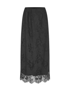 Jadine Lace-M Skirt - Zwart