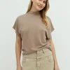 Linea Short-M Top - Zand