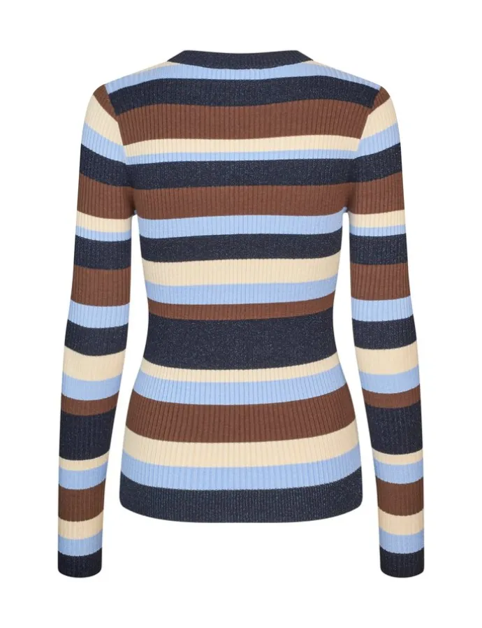 Minnie Rib-knit Top - Blauw