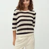 Neale-M Knitted T-shirt - Gestreept