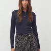 Paoula-M Knitted Blouse - Grijs