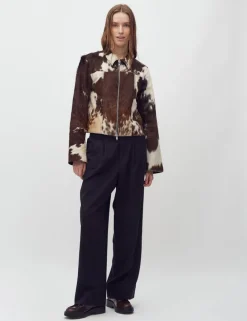 Pre-order Joline-M Cow Leather Jacket - Print