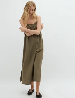 Teslana-M Dress - Militair groen