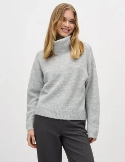 Vesina-M Knitted Sweater - Grijs