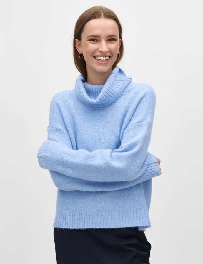 Vesina-M Knitted Sweater - Lichtblauw
