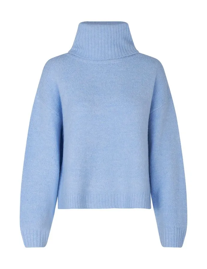 Vesina-M Knitted Sweater - Lichtblauw